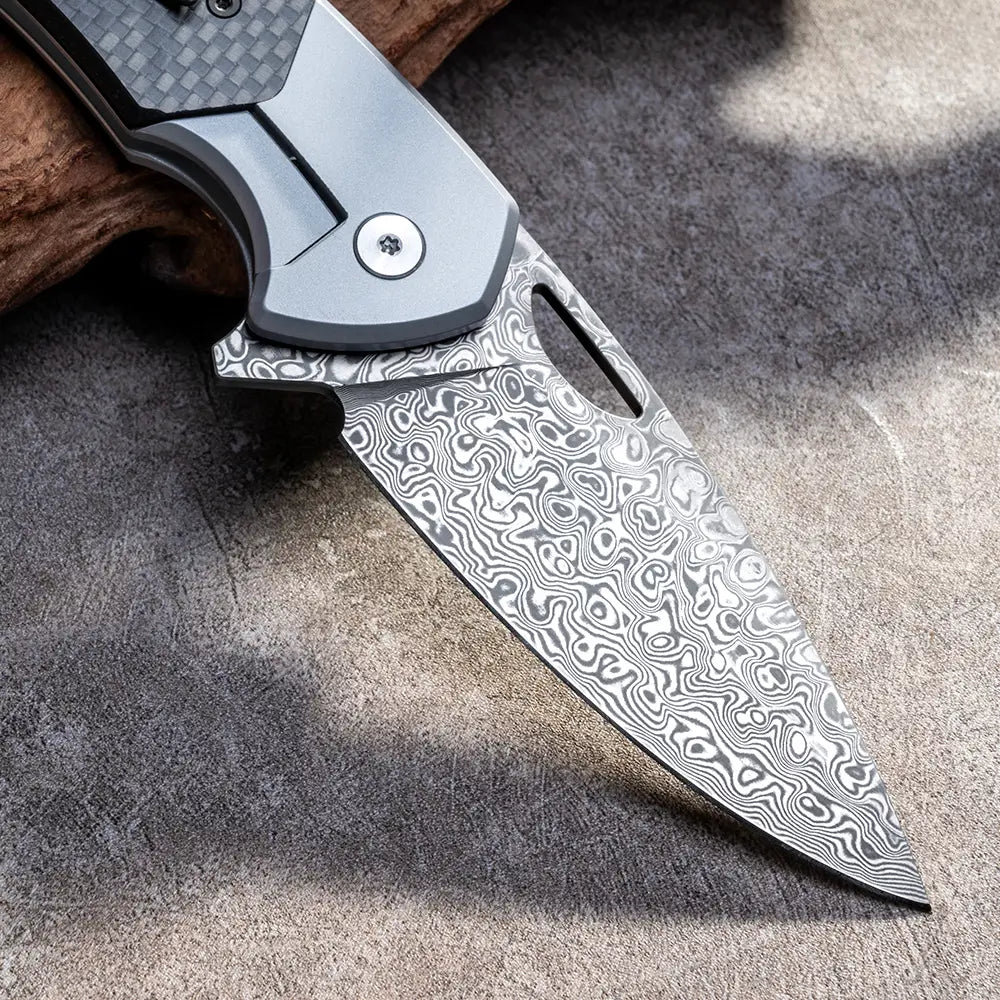 ODK-23163 Kniclad outdoor knife Damascus Vg10 steel 110 layers