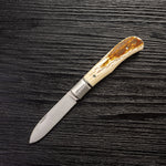 Kniclad outdoor knife M390 steel Fossilized mammoth ivory handle