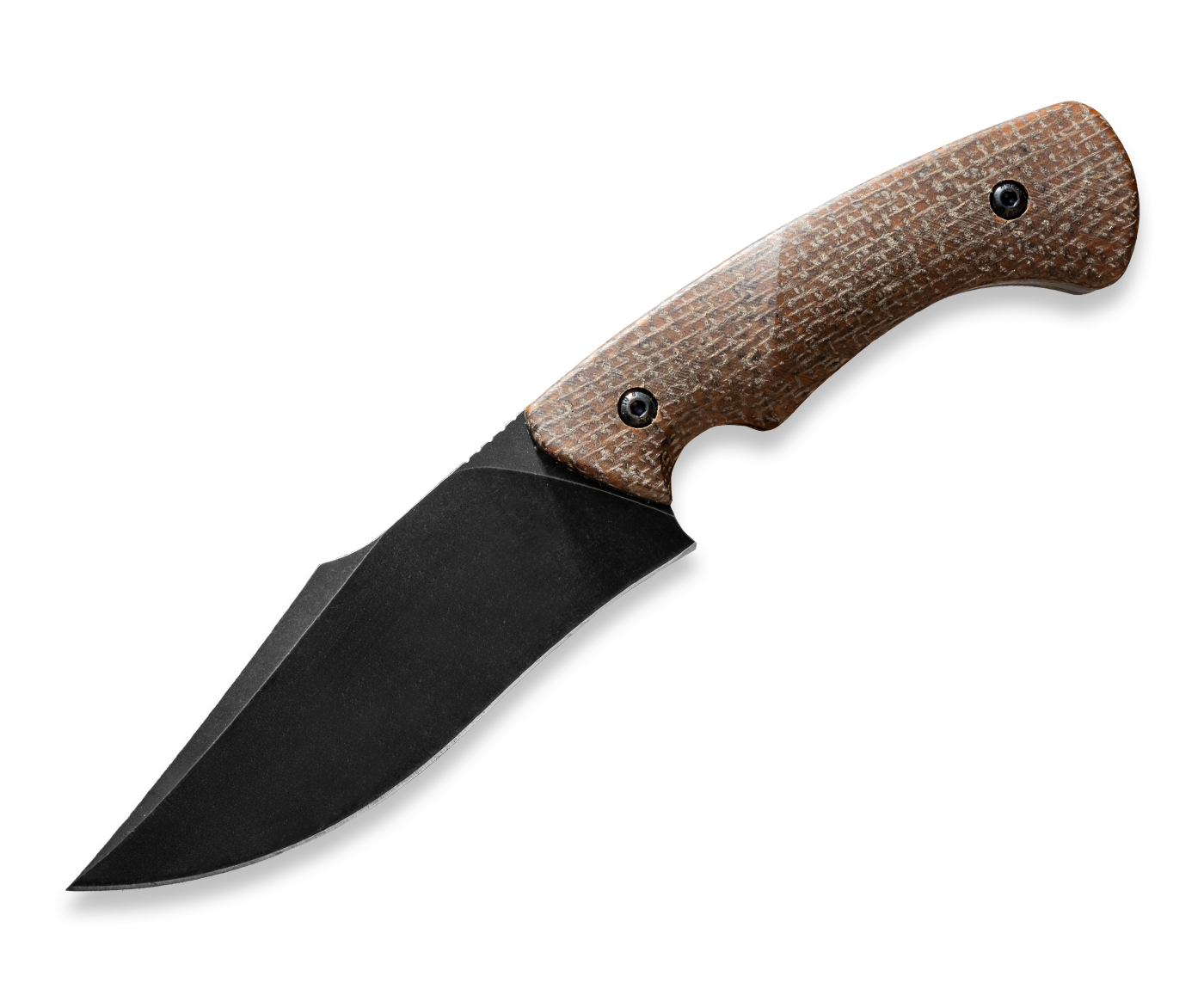 Kniclad Shadow Fang Brown Micarta Handle Fixed Blade Knife (5" D2 Blade) OUK-23087