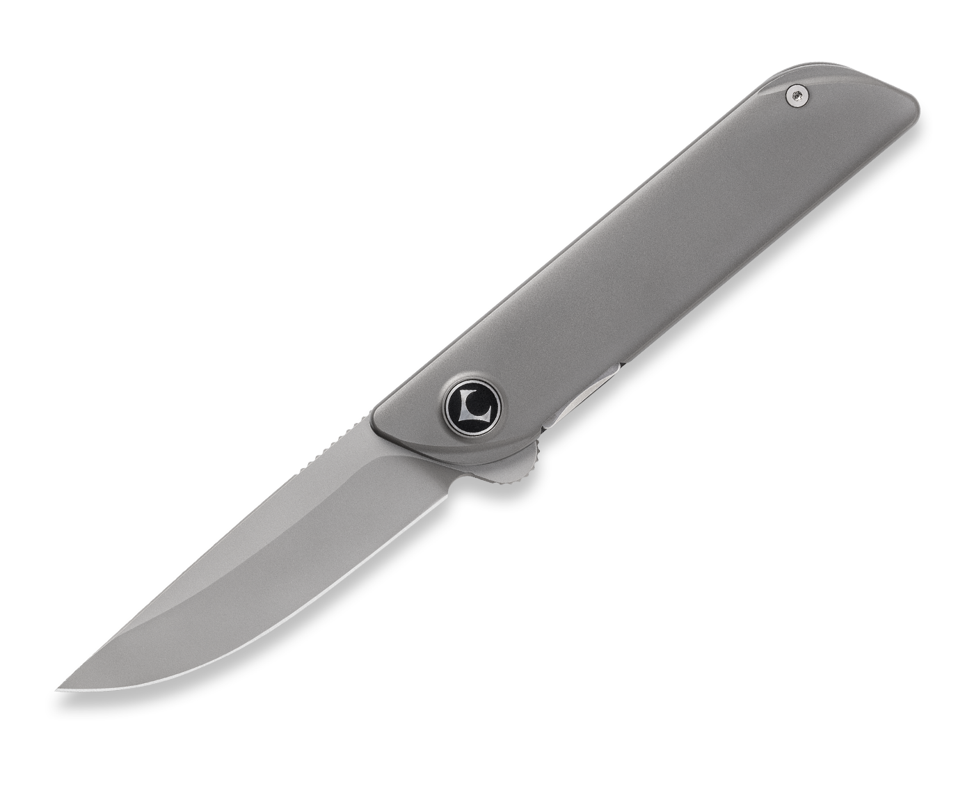 KniClad Yeyun Folding Pocket Knife and Dark Gray Titanium Handle Liner Lock (3.0" 14C28N Blade) CHYYVT-15