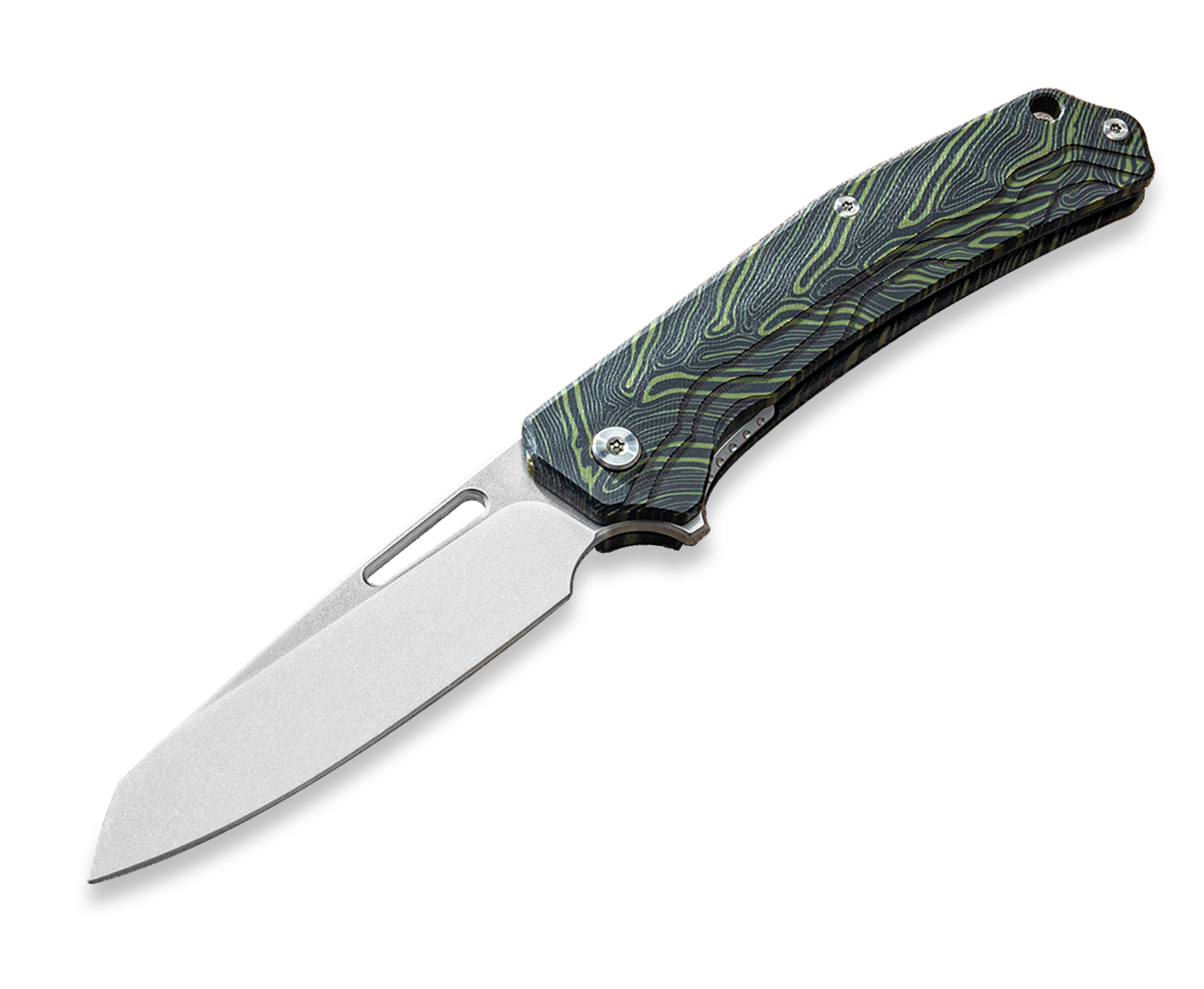 Kniclad Talonshade Green G10 Handle Liner Lock Portable Knife (2.76" VG10 Blade) OUK-23140