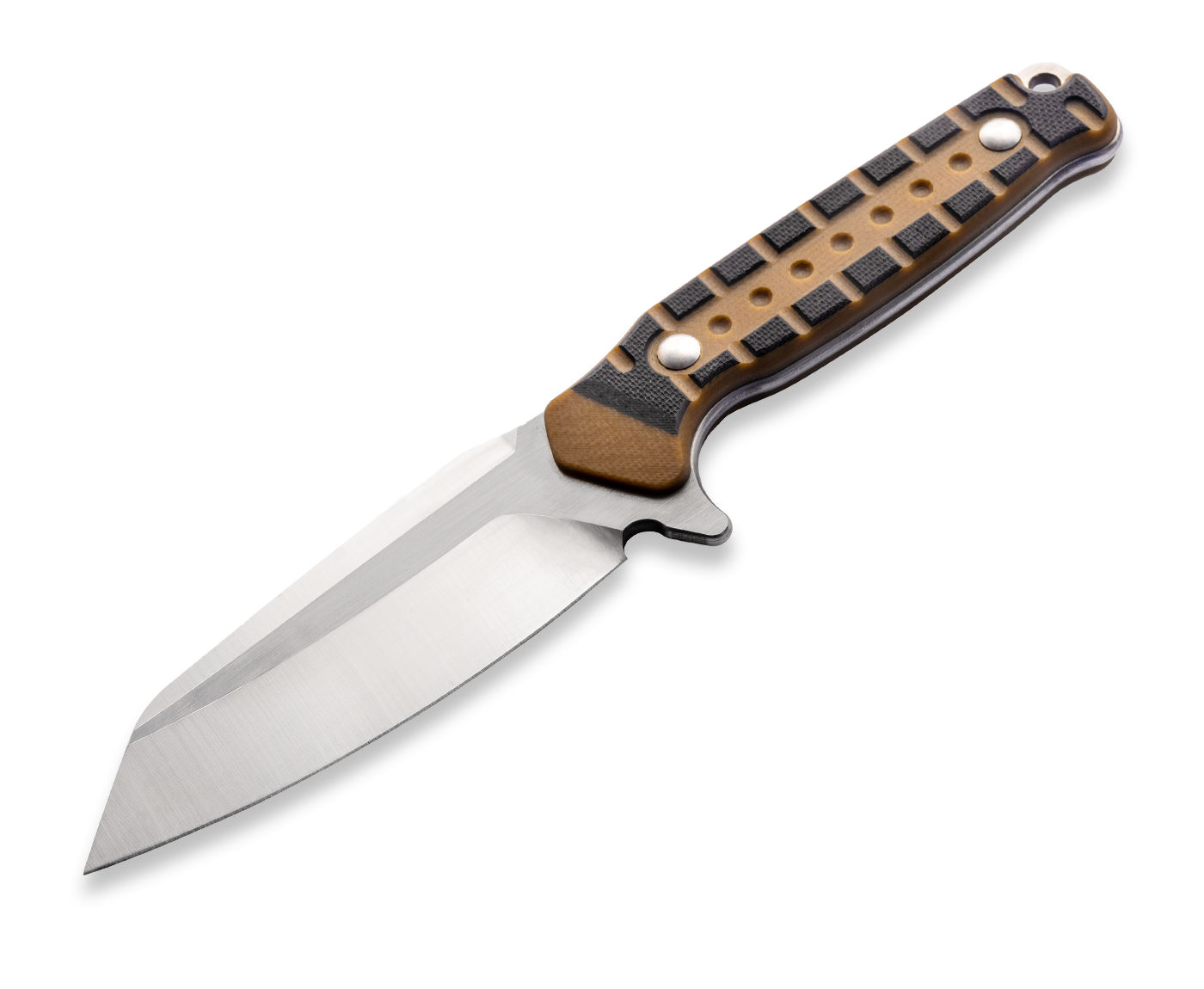Kniclad Dusk Brown & Black G10 Handle Fixed Blade Knife (2.95" D2 Blade) OUK-23096