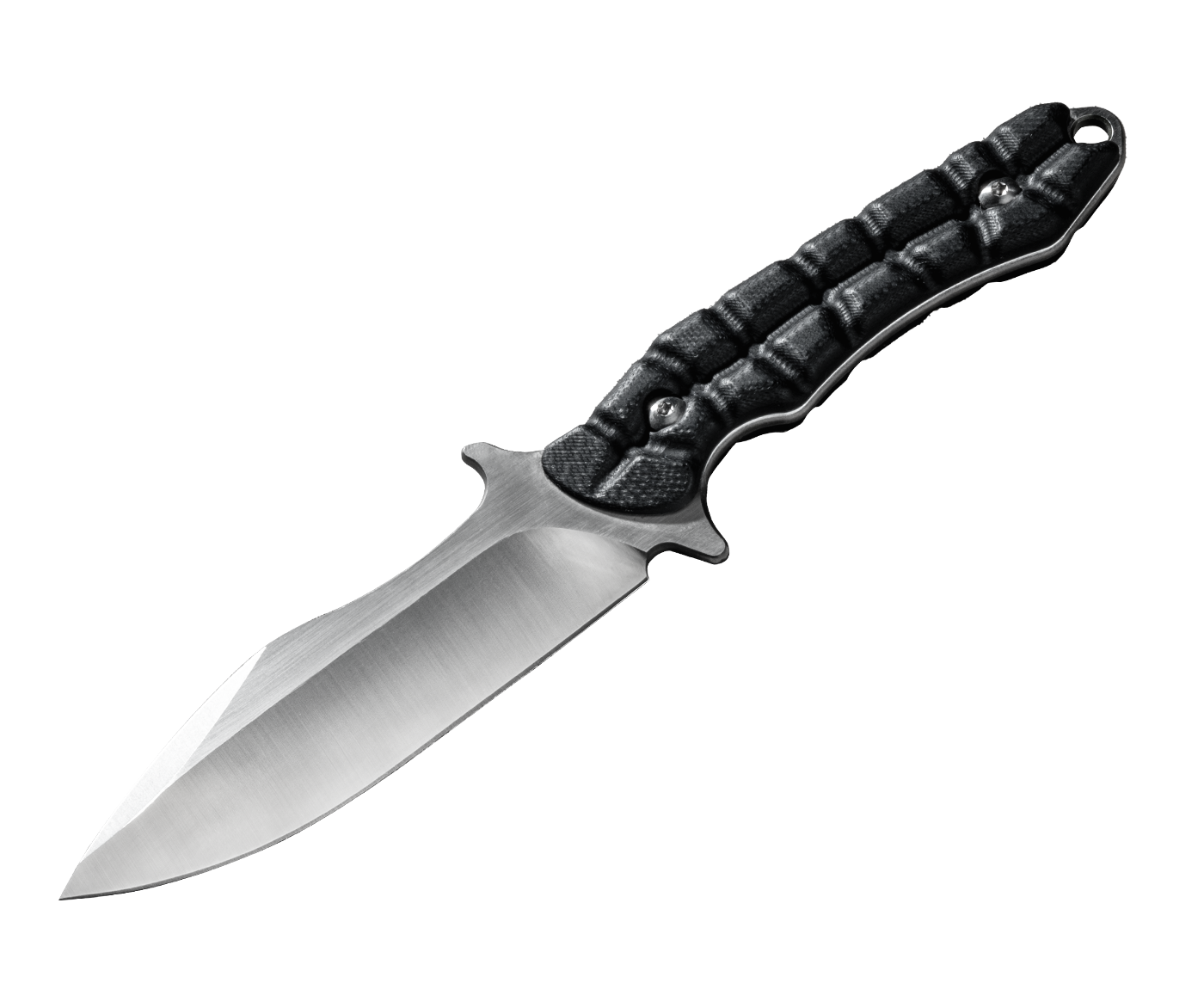 Kniclad Stalker Black G10 Handle Fixed Blade Knife (3.3" D2 Blade ) OUK-23088