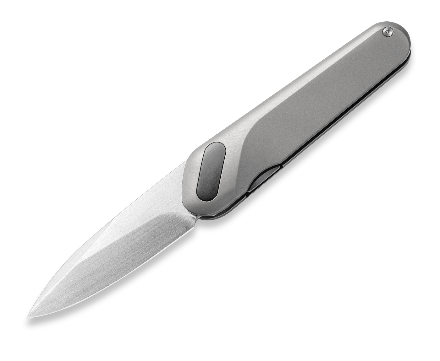 KniClad Ginren Titanium Handle Liner Lock Light Gray Folding Knife (3.0" 14C28N Blade) CNJRVLT-15SG