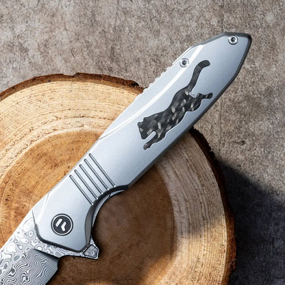 ODK-23160 Kniclad outdoor knife Damascus Vg10 steel 110 layers