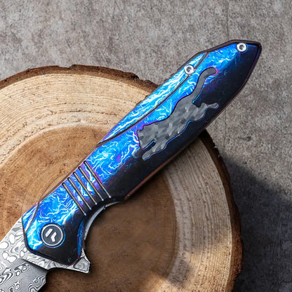 ODK-23161 DAMASCUS OUTDOOR KNIFE  Vg10 steel with 110 layers
