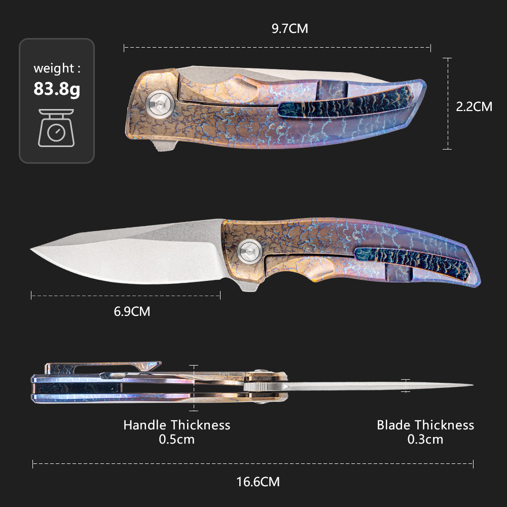 KC-003 Kniclad outdoor cooking knife set camping knife glasgow
