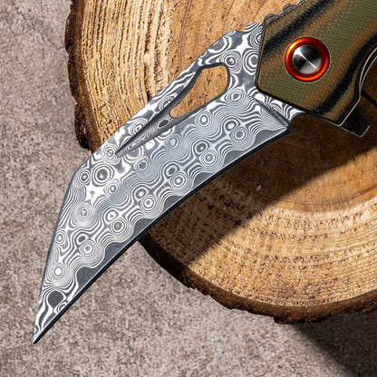 OUK-23059 Camping jungle knife bushcraft knife line lock