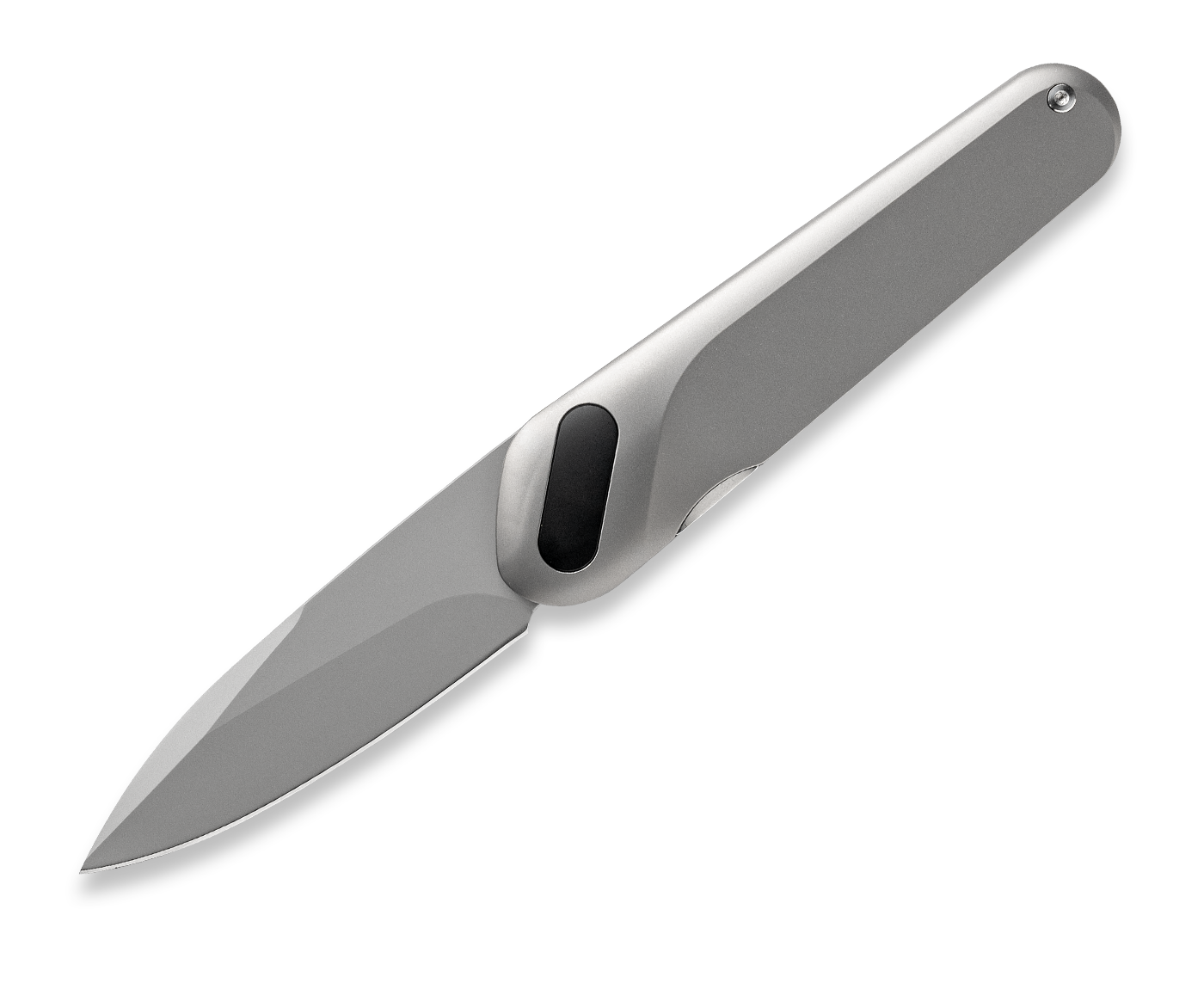 KniClad Ginren Titanium Handle Liner Lock Dark Gray EDC Knife (3.0" 14C28N Blade) CNJRVLT-15DG