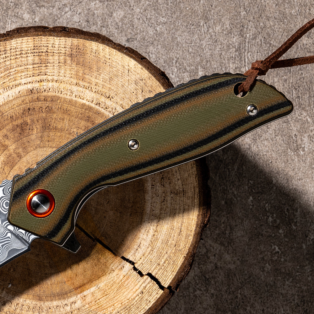 OUK-23059 Camping jungle knife bushcraft knife line lock