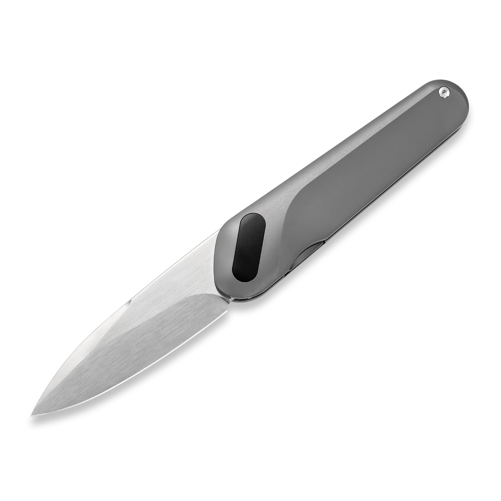 KniClad Ginren Titanium Handle Liner Lock Dark Gray EDC Knife (3.0" 14C28N Blade) CNJRVLT-15DG