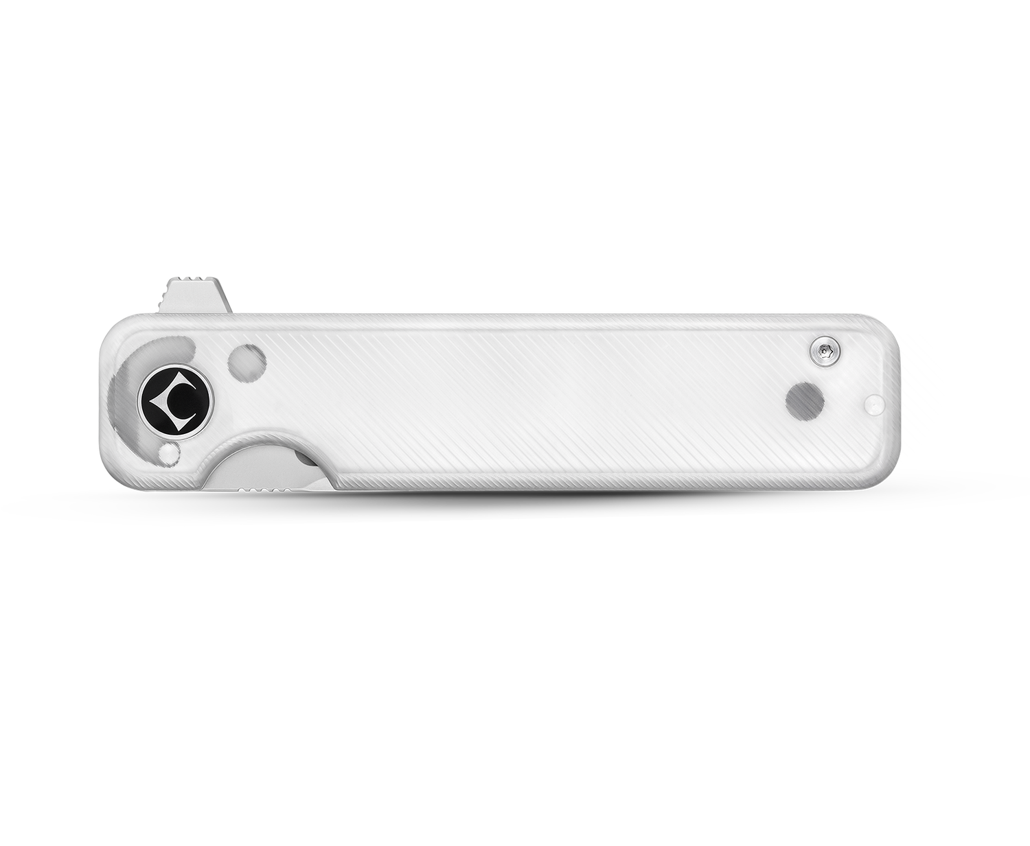 KniClad Mondry Transparent Acrylic Handle EDC Knife Liner Lock (3.0" 14C28N Blade) CHMDLVY-15