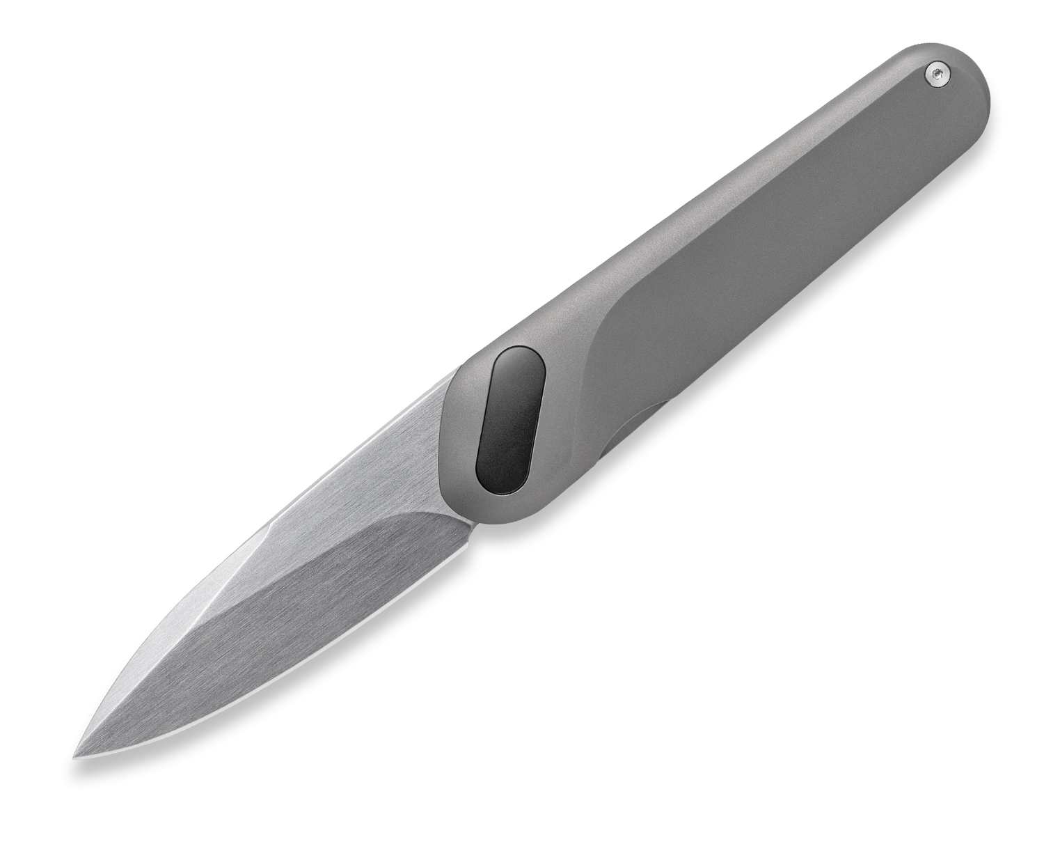 KniClad Ginren Titanium Handle Liner Lock Dark Gray EDC Knife (3.0" 14C28N Blade) CNJRVLT-15DG