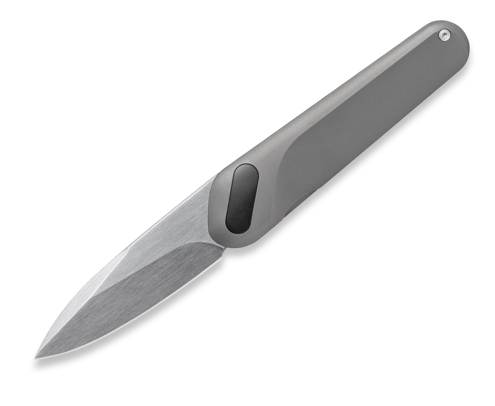 KniClad Ginren Titanium Handle Liner Lock Dark Gray EDC Knife (3.0" 14C28N Blade) CNJRVLT-15DG